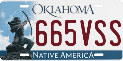 OK license plate 665VSS