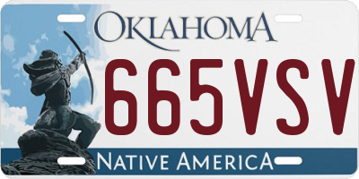 OK license plate 665VSV