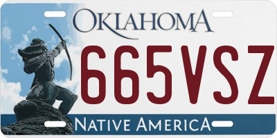 OK license plate 665VSZ