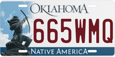 OK license plate 665WMQ