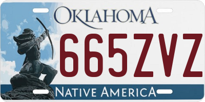 OK license plate 665ZVZ