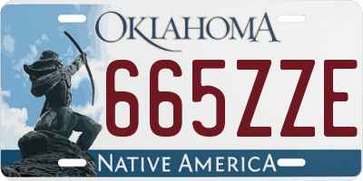 OK license plate 665ZZE