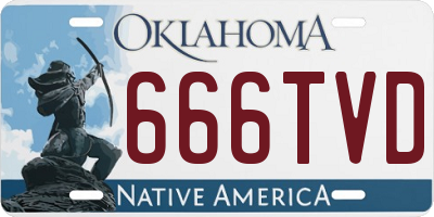 OK license plate 666TVD