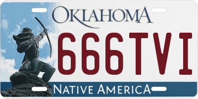 OK license plate 666TVI
