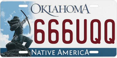 OK license plate 666UQQ