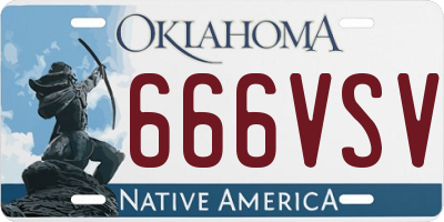 OK license plate 666VSV