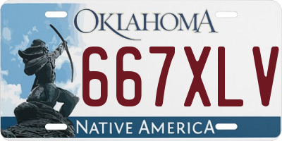 OK license plate 667XLV