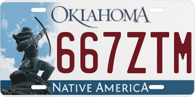 OK license plate 667ZTM