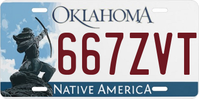 OK license plate 667ZVT
