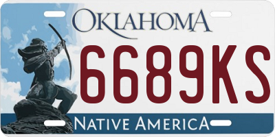 OK license plate 6689KS