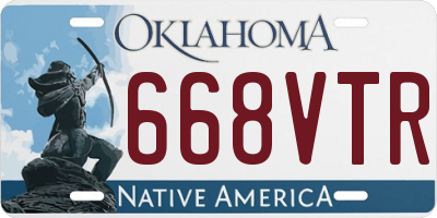 OK license plate 668VTR