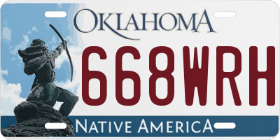 OK license plate 668WRH