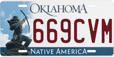 OK license plate 669CVM