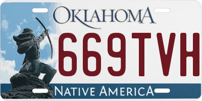 OK license plate 669TVH