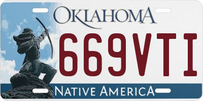 OK license plate 669VTI