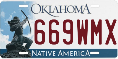 OK license plate 669WMX