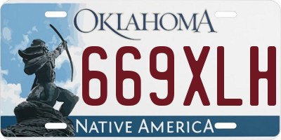 OK license plate 669XLH