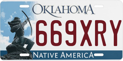 OK license plate 669XRY