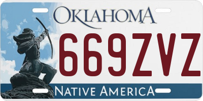 OK license plate 669ZVZ