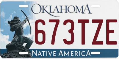 OK license plate 673TZE