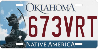 OK license plate 673VRT