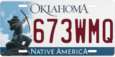 OK license plate 673WMQ