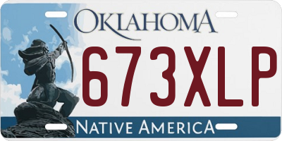 OK license plate 673XLP