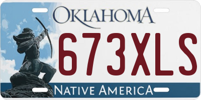 OK license plate 673XLS