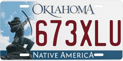 OK license plate 673XLU