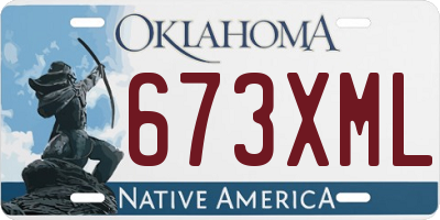 OK license plate 673XML
