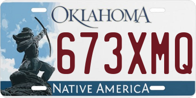 OK license plate 673XMQ