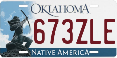 OK license plate 673ZLE