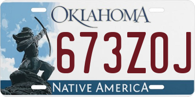 OK license plate 673ZOJ