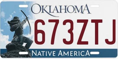 OK license plate 673ZTJ