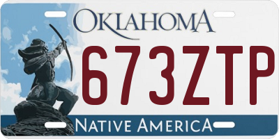 OK license plate 673ZTP