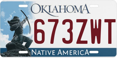 OK license plate 673ZWT