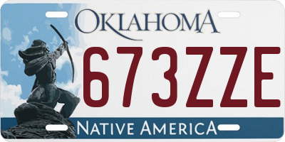 OK license plate 673ZZE