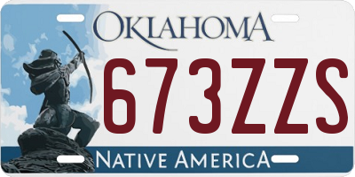 OK license plate 673ZZS