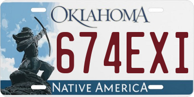 OK license plate 674EXI