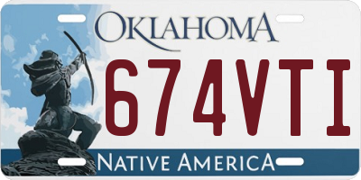 OK license plate 674VTI