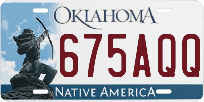 OK license plate 675AQQ