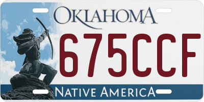 OK license plate 675CCF