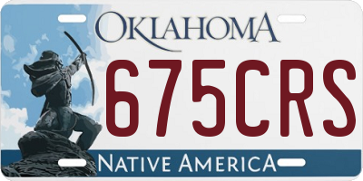 OK license plate 675CRS