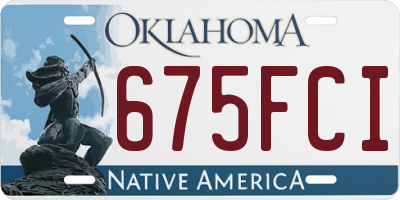 OK license plate 675FCI