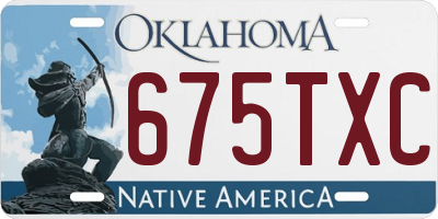 OK license plate 675TXC