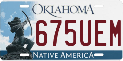 OK license plate 675UEM