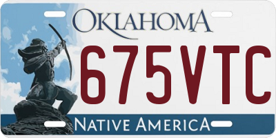 OK license plate 675VTC