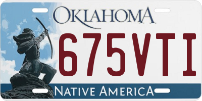 OK license plate 675VTI