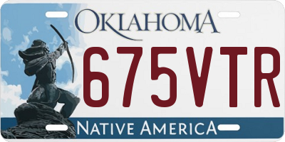 OK license plate 675VTR