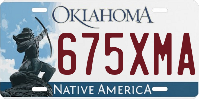 OK license plate 675XMA